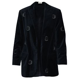 Zadig & Voltaire Stars e Moon Blazer em veludo azul marinho Azul marinho