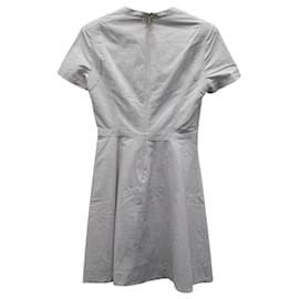 Tory Burch-Tory Burch Striped Dress in White Cotton-White
