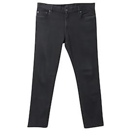 Prada-Jeans attillati Prada in cotone nero-Nero