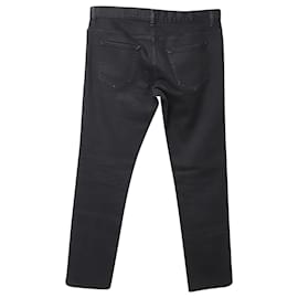 Prada-Jeans attillati Prada in cotone nero-Nero
