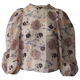 Ulla Johnson-Ulla Johnson Eliza Blouse in Multicolor Silk-Other