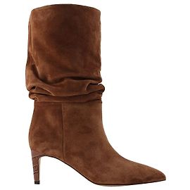 Paris Texas Slouchy Boot in Pelle Marrone Marrone