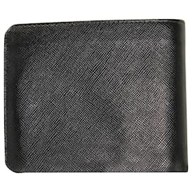 Prada-Prada Saffiano Bifold Wallet in Black Leather-Black