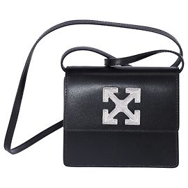 Off White Off-White 0.7 Jitney Bag in Black Leather Black