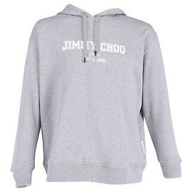 Sudadera con capucha y logo en algodón gris Jimmy Choo College Gris