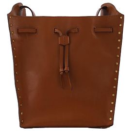 Isabel Marant Bolsa Buky em Couro Borgonha Vermelho Bordeaux