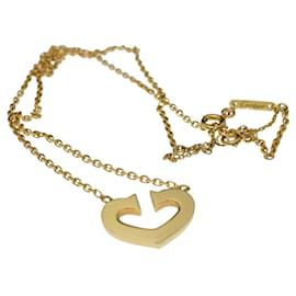 Cartier-Cartier C de Cartier Heart 18K Yellow Gold Necklace-Gold hardware