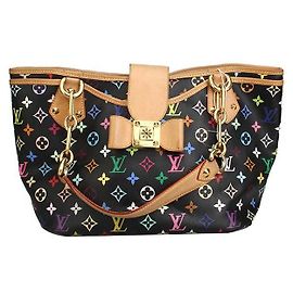 Louis Vuitton Cabas Annie multicolore à monogramme Noir
