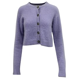 Autre Marque-Acne Studios Cropped Cardigan in Light Purple Nylon-Other