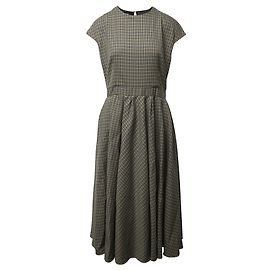 Rochas Plaid Dress in Multicolor Wool Multiple colors