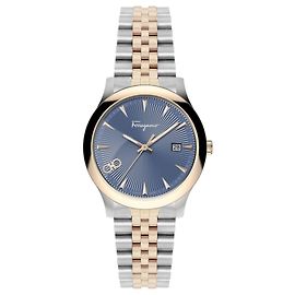 Salvatore Ferragamo Ferragamo Duo Two-Tone Watch Silvery Metallic