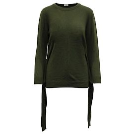 Pull Sandro Paris à nouer à la taille en laine vert kaki Vert Kaki