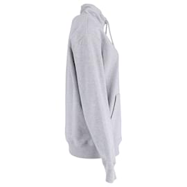 Ami Paris-Ami Paris Ami de Coeur Sweatshirt mit Reißverschluss aus grauer Baumwolle-Grau