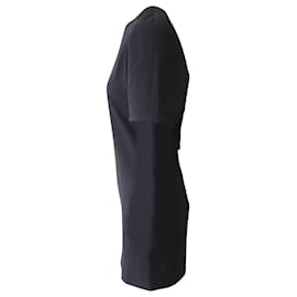 Balenciaga-Mini abito Balenciaga a maniche corte in acetato nero-Nero