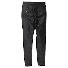 Isabel Marant-Isabel Marant Shimmering Skinny Pants in Black Polyamide-Black