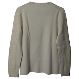 Balenciaga-Balenciaga Knit Sweatshirt in White Rayon-White,Cream