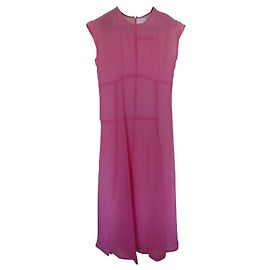 Robe rose en viscose Victoria Beckham Rose