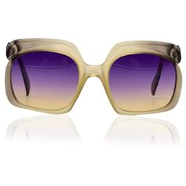 Christian Dior-gafas de sol vintage 2009 667 Púrpura Amarillo 52/20 140MM-Amarillo