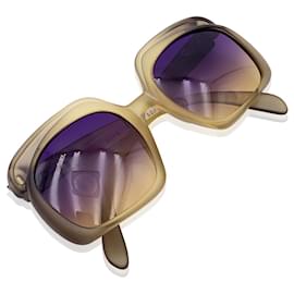 Christian Dior-lunettes de soleil vintage 2009 667 Violet Jaune 52/20 140MM-Jaune