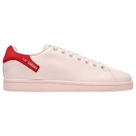 Raf Simons-Orion Baskets in Pink Leather-Pink