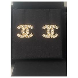 Chanel-Chanel Costume Jewellery Stud Earring-Golden