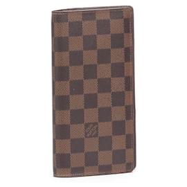 Louis Vuitton-Damier Ebene Brazza Wallet-Brown