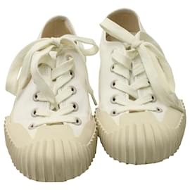 Autre Marque-Acne Studios Brady Low Top Sneakers in Ivory Canvas-White,Cream