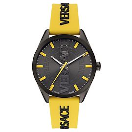 Versace V-Vertical Silicone Watch Grey