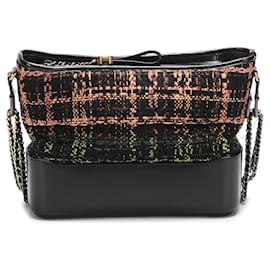 Chanel-Tweed Gabrielle Shoulder Bag-Black