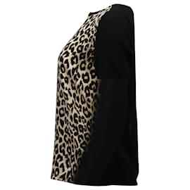 Maje-Top Maje con estampado de leopardo en seda con estampado animal-Otro,Impresión de pitón