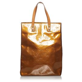 Louis Vuitton Brown Vernis Reade MM Marrone Bronzo Marrone chiaro