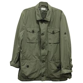 Brunello Cucinelli-Brunello Cucinelli Military Jacket in Green Cotton-Green