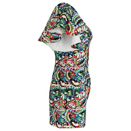 Autre Marque-Saloni Greta One-Shoulder-Minikleid aus mehrfarbigem Polyester-Andere