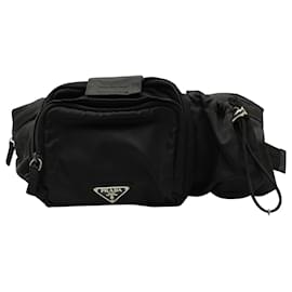 Prada-Prada Tessuto Montaga Belt Bag in Black Nylon-Black
