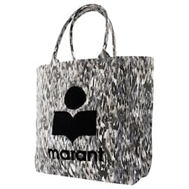 Isabel Marant-Sac Yenky en Toile et Coton Gris-Gris