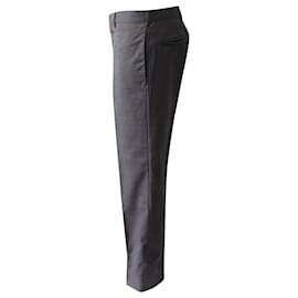 Prada-Prada Tailored Trousers in Grey Lana Vergine-Grey