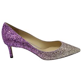 Jimmy Choo Romy 60 Salto champanhe/rosa violeta Roxo