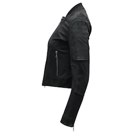 Theory-Theory Shezi K Combo Moto Jacket in Black Suede-Black