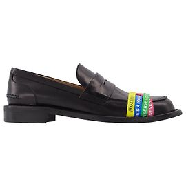 JW Anderson Mocassino Elastico in Pelle Nera Nero