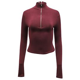 Burdeos Merlot Top de cuello alto alice + olivia Roja Burdeos