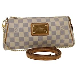 Louis Vuitton-Louis Vuitton Damier Azur Eva 2Way Shoulder Hand Pouch N55214 LV Auth 29698a-Other