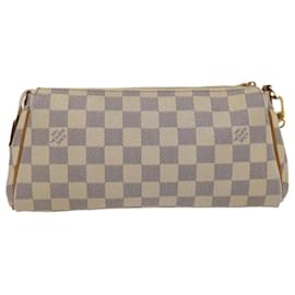 Louis Vuitton-Louis Vuitton Damier Azur Eva 2Way Shoulder Hand Pouch N55214 LV Auth 29698a-Other