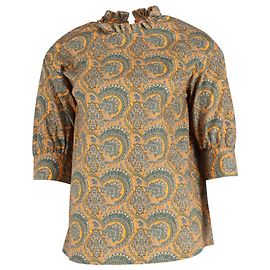 Blusa de algodón multicolor con estampado de cachemira de Baum Und Pferdgarten Multicolor