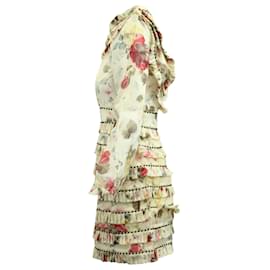 Zimmermann-Vestido plissado Zimmermann Mischief em seda com estampa floral-Outro