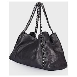 Chanel-Modern Chain Tote Caviar East West-Black
