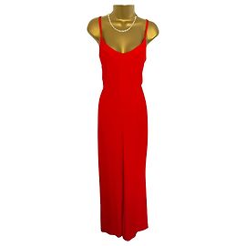 Marc Cain Overall Waterfall Back Orange mit Oberteil Orange Olivgrün