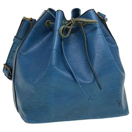 Louis Vuitton-Bolsa de ombro LOUIS VUITTON Epi Petit Noe azul M44105 LV Auth ds528-Azul