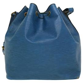 Louis Vuitton-Bolsa de ombro LOUIS VUITTON Epi Petit Noe azul M44105 LV Auth ds528-Azul