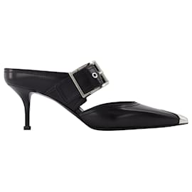 Alexander Mcqueen-Boxcar pumps in Black and Silver Leather-Multiple colors