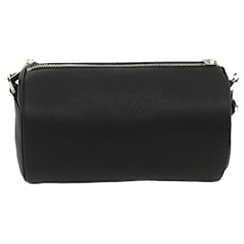 Christian Dior-Christian Dior Atelier Roller Bag Shoulder Bag Leather Black Auth 29708a-Black